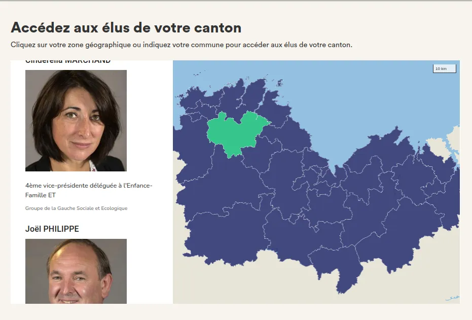 Créer une carte avec trombinoscope des élus